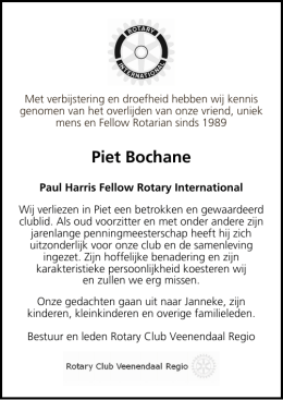 Piet Bochane