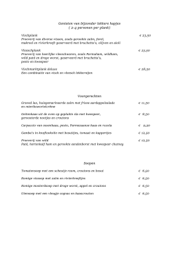Diner (download pdf) - Grand Café de Vischmarkt