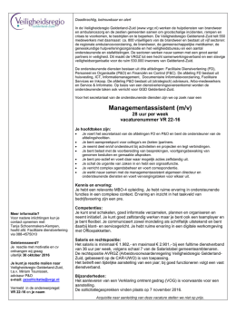 Managementassistent - GGD Gelderland-Zuid
