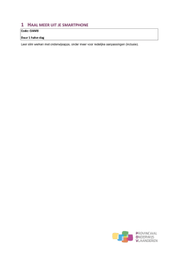 1 HAAL MEER UIT JE SMARTPHONE