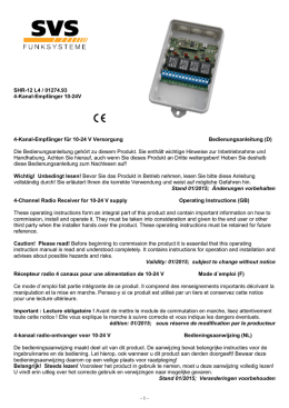 SHR-12 L4 / 01274.93 4-Kanal-Empfänger 10-24V 4