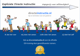 Kijk op directeinstructie.nl voor de officiële EDI