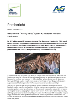 persbericht - AG Insurance
