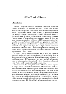 5/21. 1450ca: Trionfi e Triumphi.
