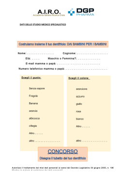 Scarica pdf - AIRO - Accademia Italiana Ricerca Orale