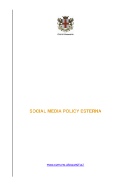 social media policy esterna