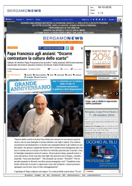 Papa Francesco agli anziani: “Occorre contrastare la