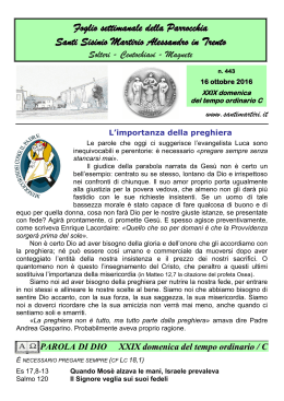 16-23 ottobre 2016 - Parrocchia Santi Martiri Anauniesi in Trento