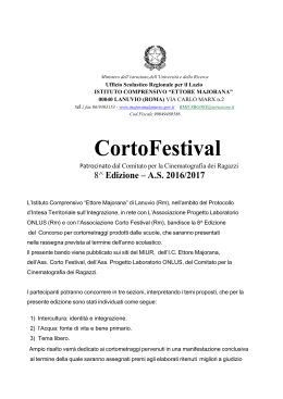 CortoFestival - Ufficio Scolastico Regionale per il Veneto