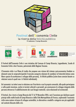 Festival dell`Economia Civile - Confederazione Nazionale delle