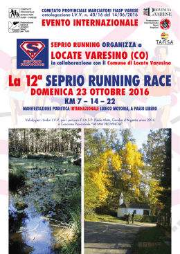 La 12ª SEPRIO RUNNING RACE