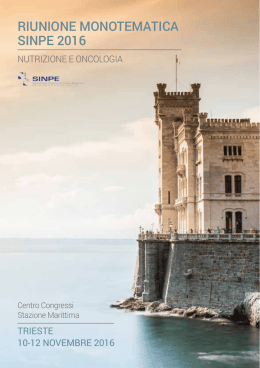 Congresso SINPE - Nutrizione e Oncologia