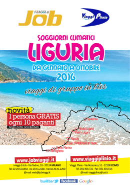 Catalogo Liguria 2016
