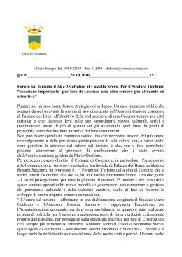 leggi tutto - Comune di Cosenza