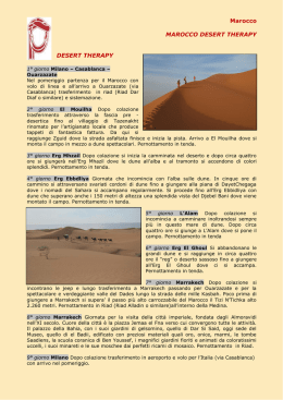 Marocco: programma