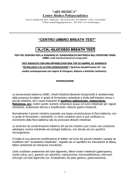 H₂/CH₄-GLUCOSIO BREATH TEST