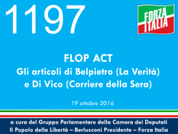 FLOP ACT - Gruppo PDL – Berlusconi Presidente – Forza Italia