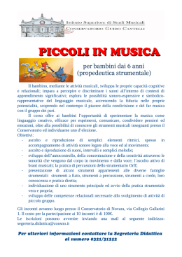 Scarica - Conservatorio Guido Cantelli di Novara