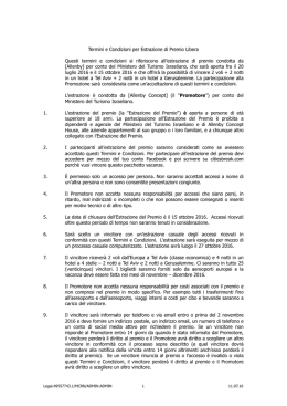 Termini e Condizioni per Estrazione di Premio Libera