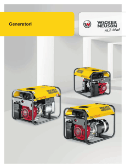 Generatori - Wacker Neuson