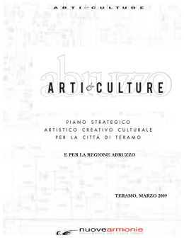 piano strategico culturale regione abruzzo