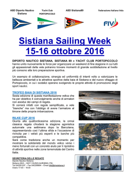manifesto Sistiana Sailing Week 2017
