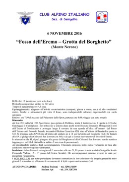 Monte Nerone - Sezione C.A.I. di Senigallia
