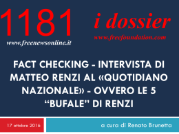 leggi il dossier - Free News Online