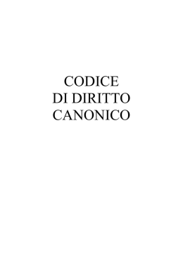 Codice di Diritto Canonico