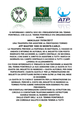 gita a montecarlo 2017 - asd Tennis CSC Pontirolo