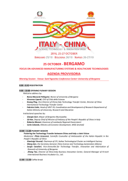 Evento di Bergamo - Fabbrica Intelligente