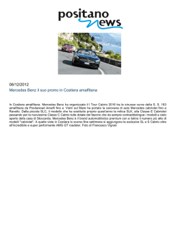 Mercedes Benz il suo promo in Costiera amalfitana 21/10/2016
