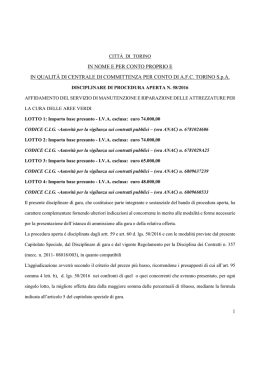 1 IN NOME E PER CONTO PROPRIO E IN QUALIT&Agrave; DI CENTRALE