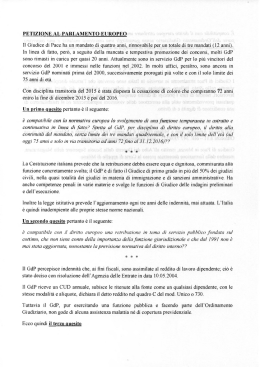 petizione amoroso - Unione Nazionale Giudici di Pace