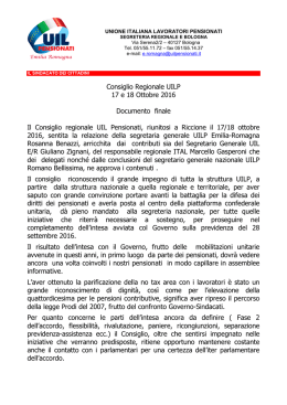 Documento finale - UILP Emilia Romagna