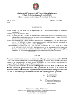 Decreto - ufficio xv ambito territoriale per la provincia di palermo