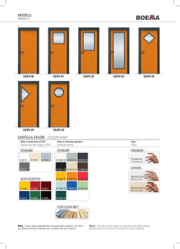 modelli cartella colori - colour chart