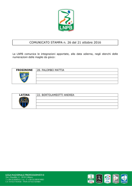 Leggi il comunicato