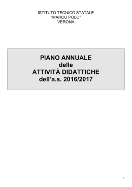 Piano annuale impegni