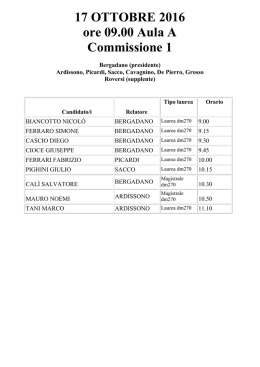 Scarica Documento: Ordine commissione 1 presidente Bergadano