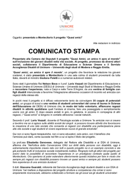 COMUNICATO STAMPA - Il Tesoro Nascosto