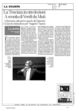 La Stampa - 26 luglio 2016