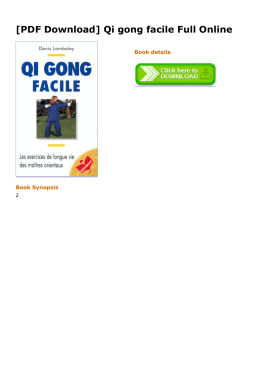 [PDF Download] Qi gong facile Full Online