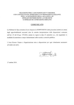 Leggi tutto... - Multiservizi SPA