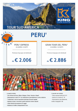 Peru` - King Holidays