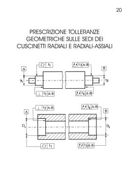 PRESCRIZIONE TOLLERANZE GEOMETRICHE SULLE SEDI DEI