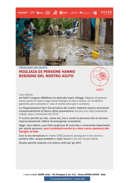 Uragano ad Haiti - Giornale dell`Isola.it