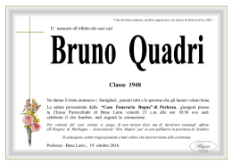 Bruno Quadri - Onoranze Funebri Bugna