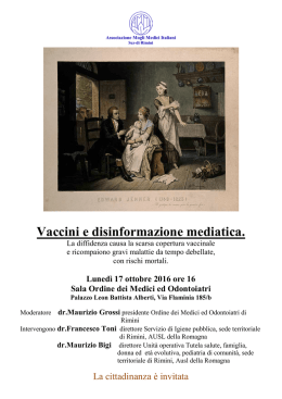 Vaccini e disinformazione mediatica.