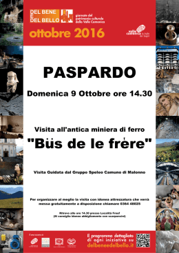Bus de le frere - Comune di Paspardo